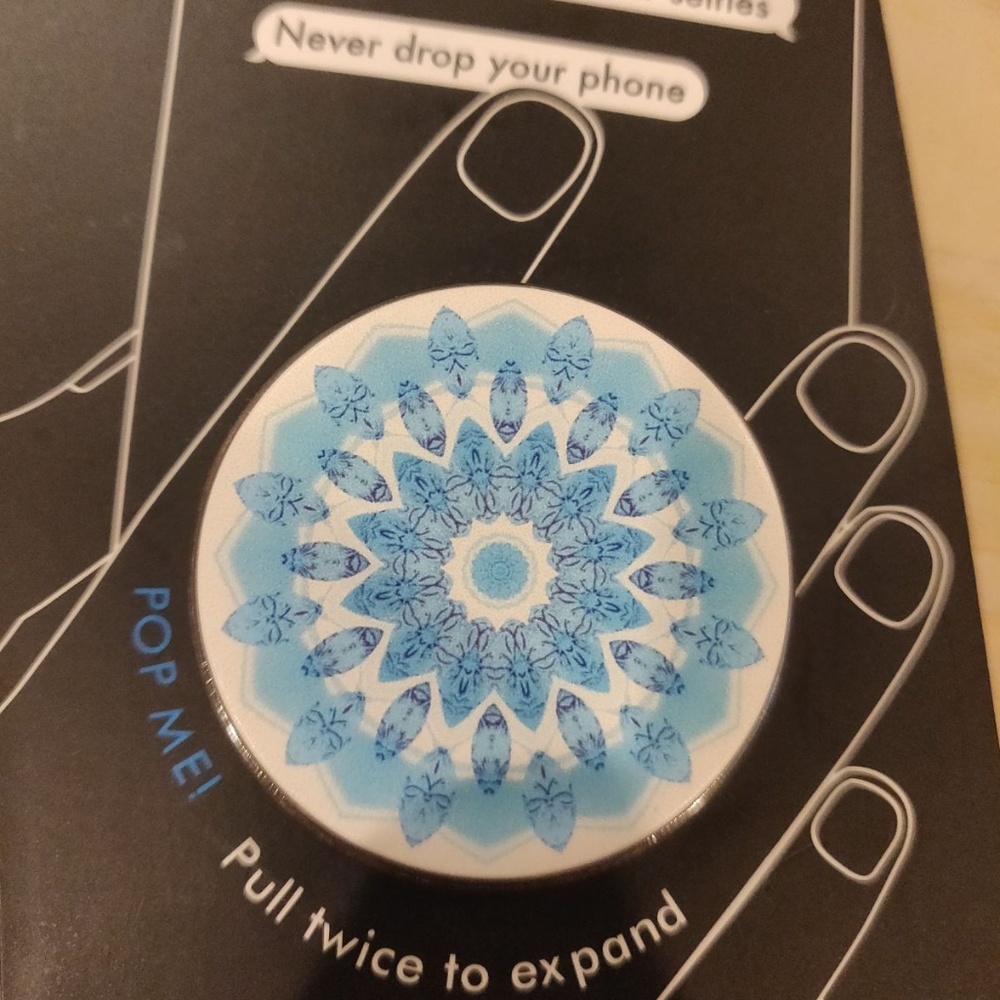 Blue Ice Star Popsocket